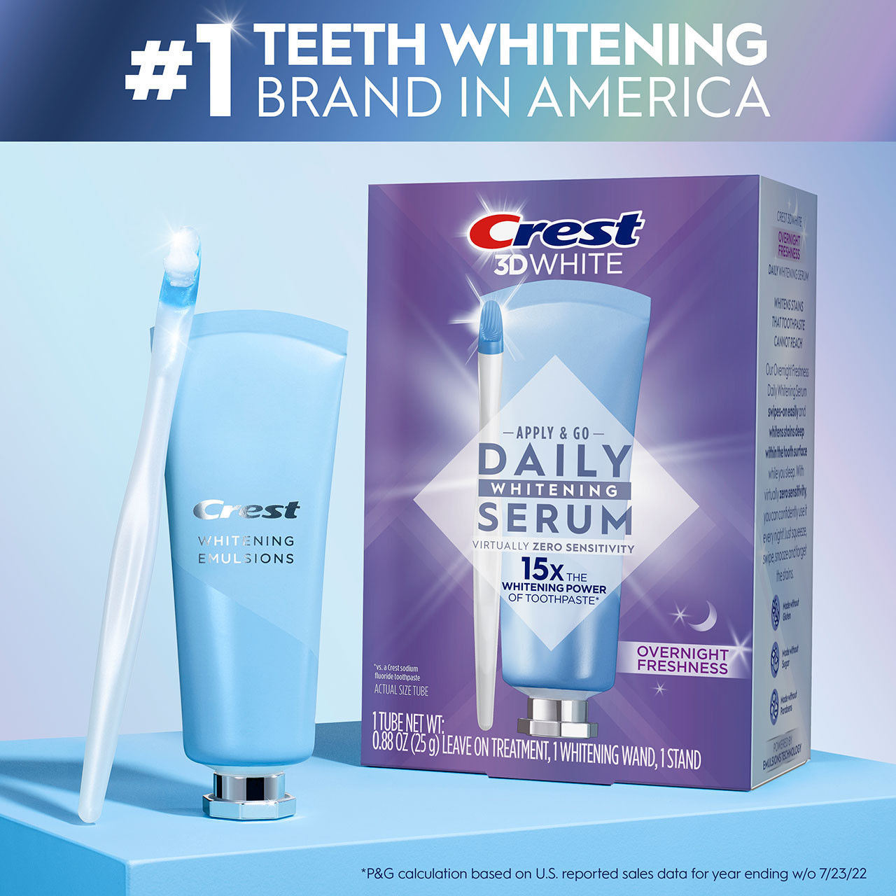 Oral-B 3DWhite Daily Whitening Serum Overnight Freshness Tilbehør Blå | NO_OB74511