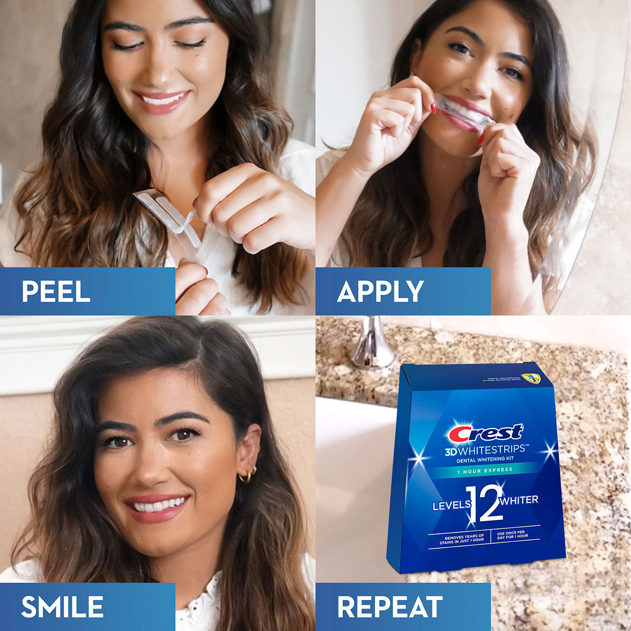 Oral-B 3DWhitestrips 1 Hour Express Tilbehør Blå | NO_OB20466