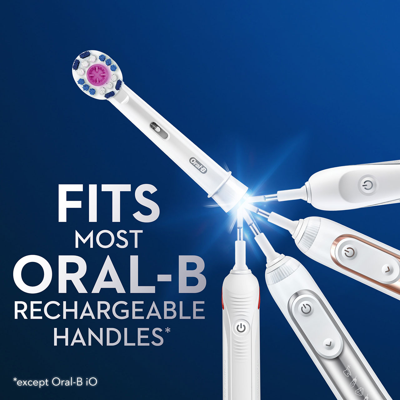 Oral-B 3D White Electric Toothbrush Andre børstehoder Hvite | NO_OB47101