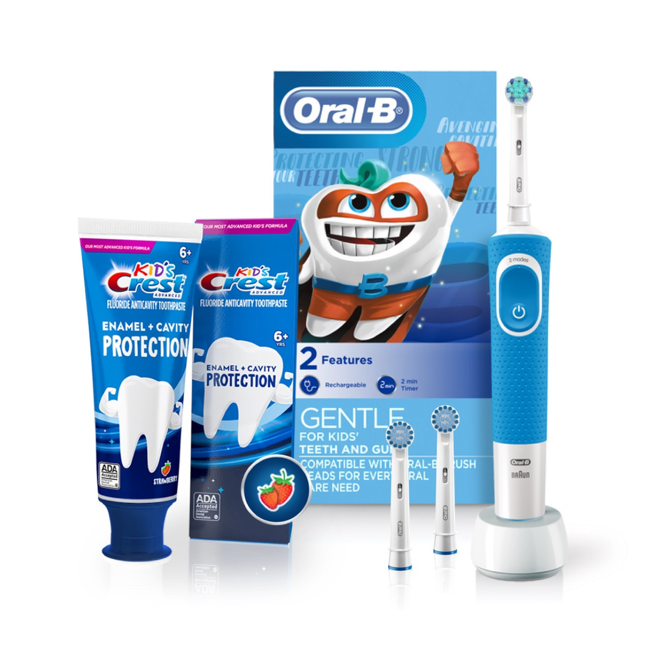 Oral-B Advanced Cavity Protection Kids Bunter Blå | NO_OB36236