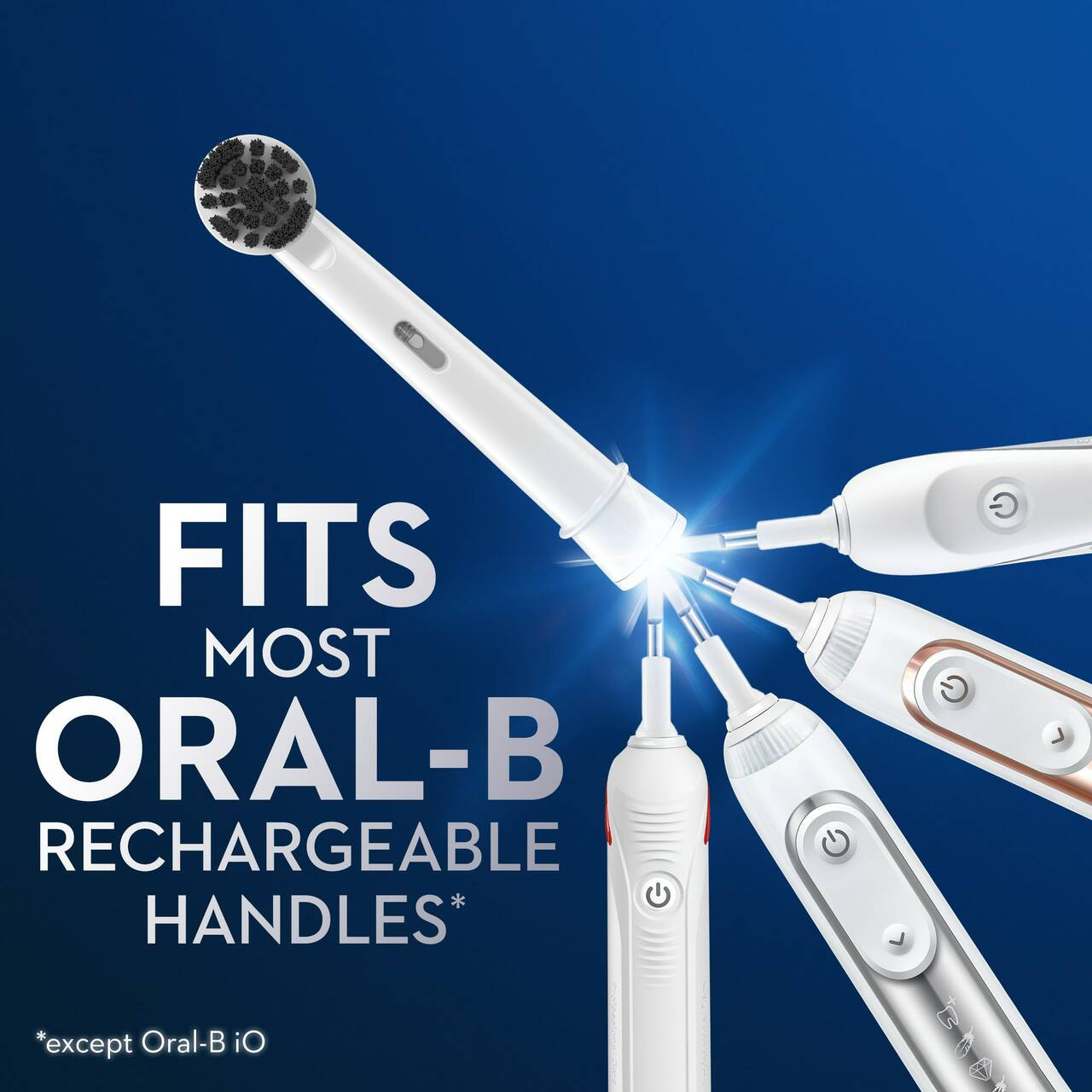 Oral-B Charcoal bristles Andre børstehoder Grå | NO_OB33566