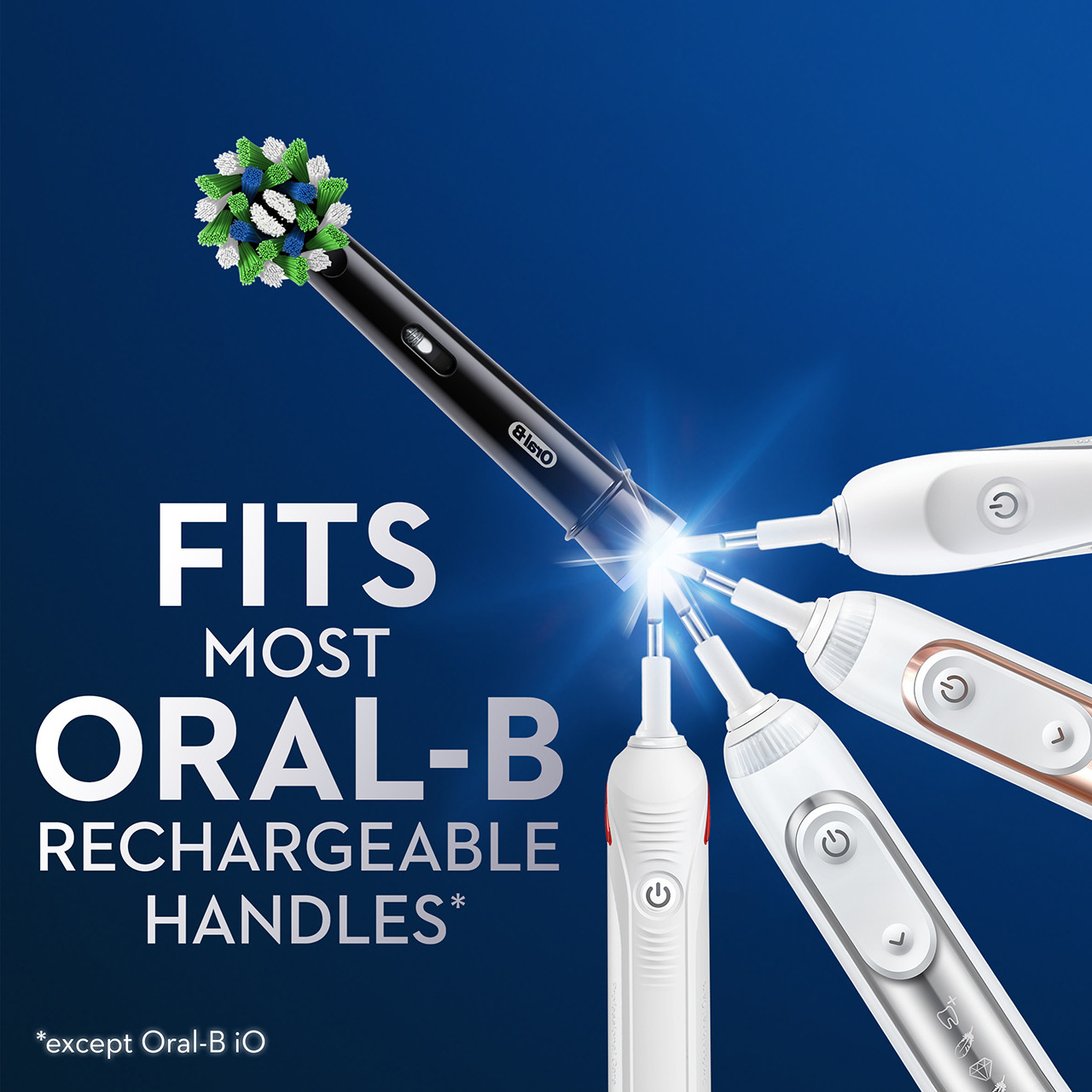 Oral-B CrossAction Andre børstehoder Svarte | NO_OB42126