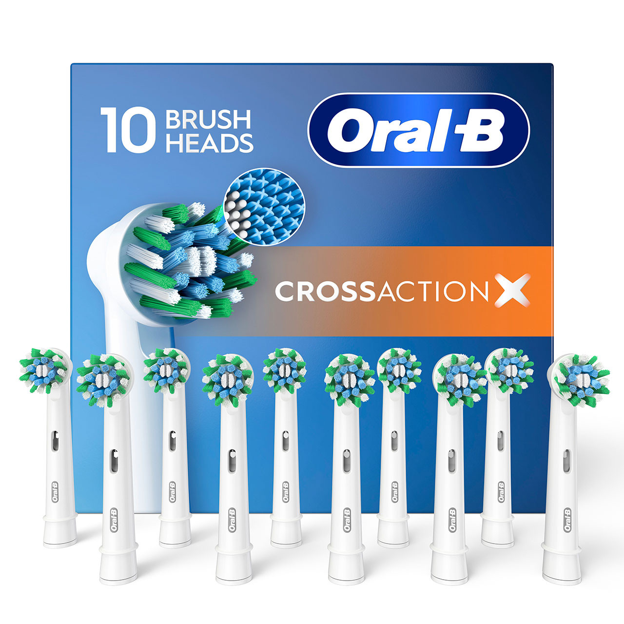 Oral-B CrossAction X-Filament Andre børstehoder Blå | NO_OB85749