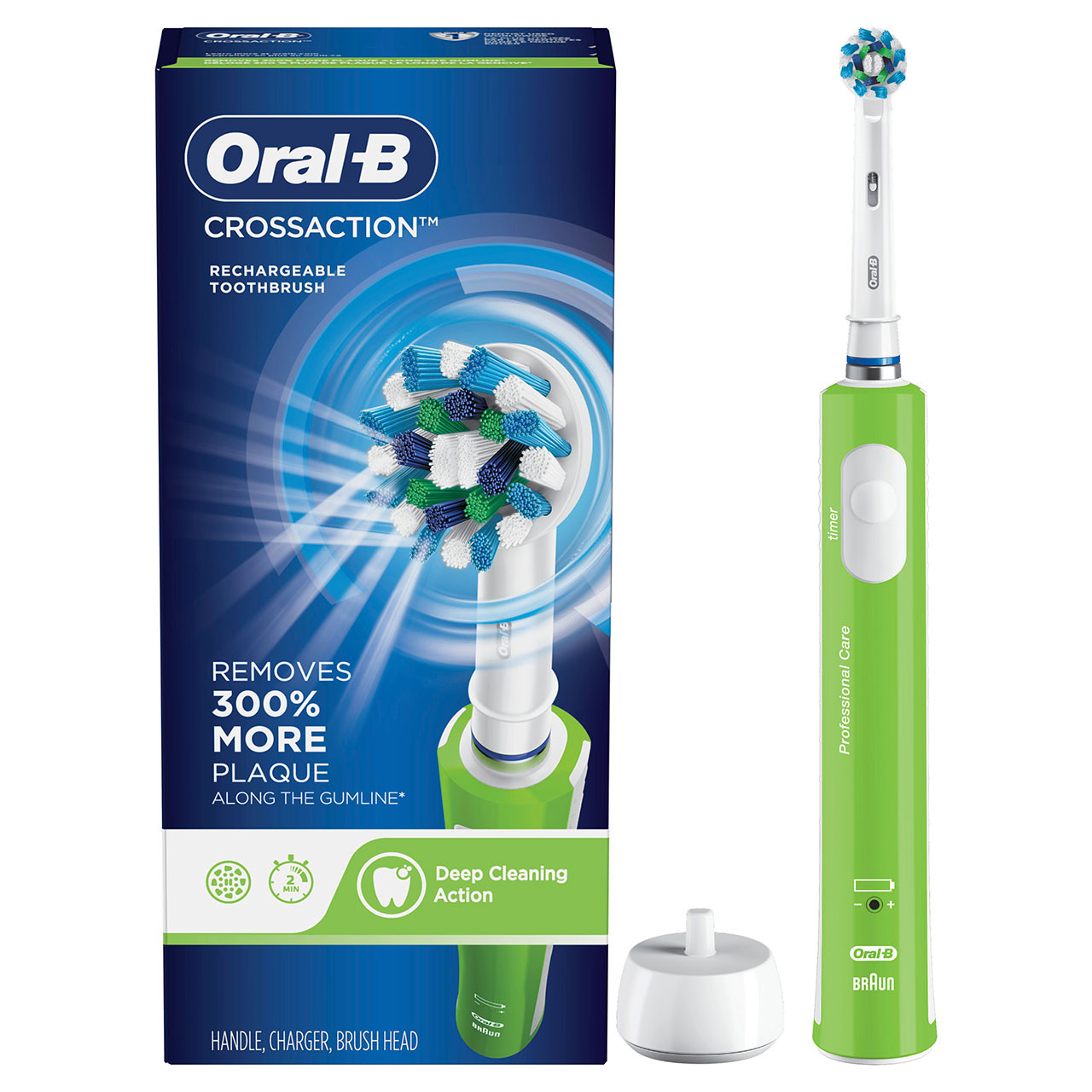 Oral-B Cross Action Pro-serien Grønn | NO_OB74533