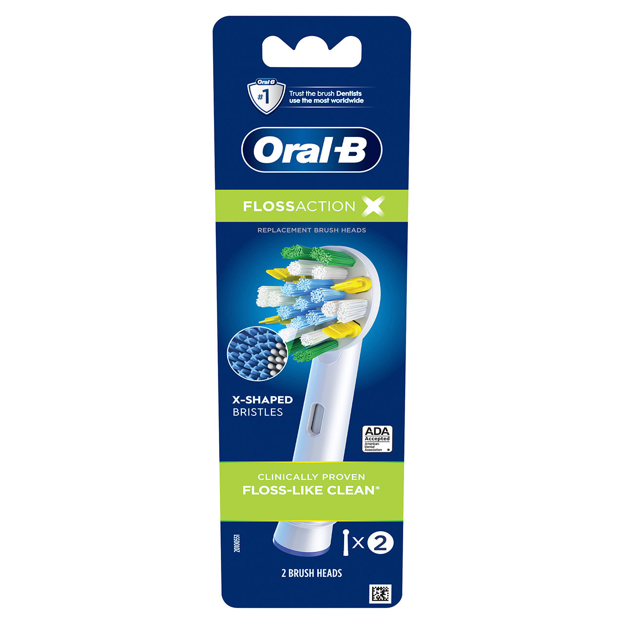 Oral-B FlossAction X-Filament Andre børstehoder Hvite | NO_OB30539