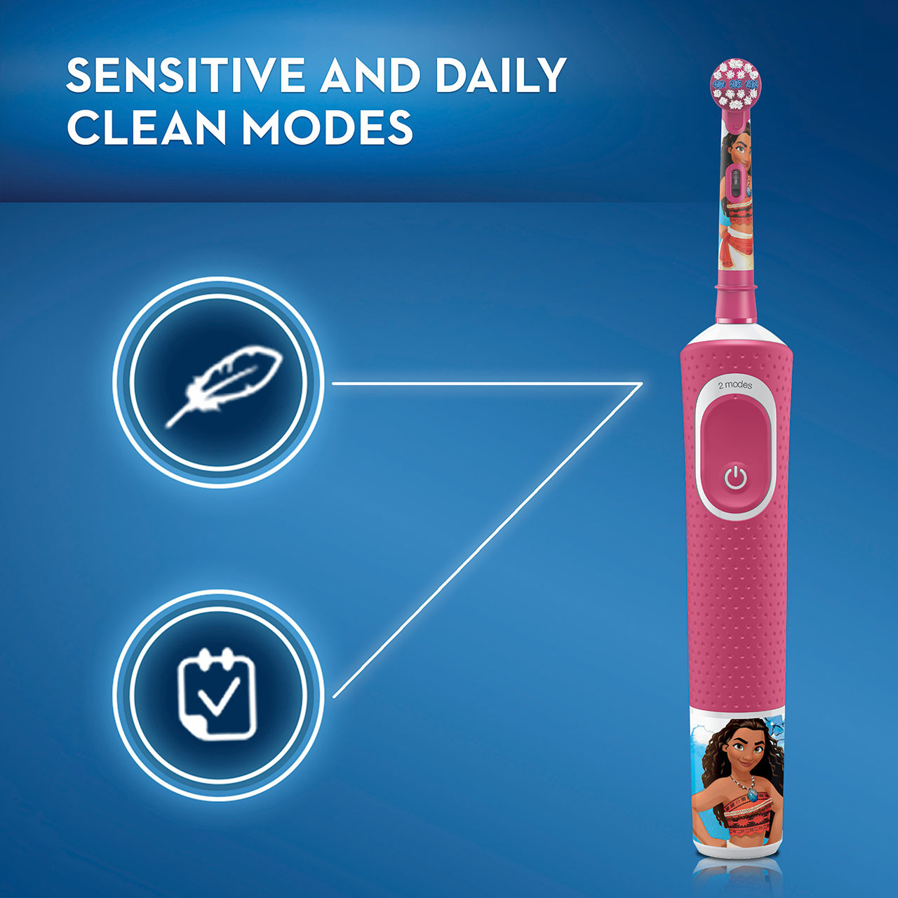 Oral-B Kids Princess Moana Bunter Rød | NO_OB50671