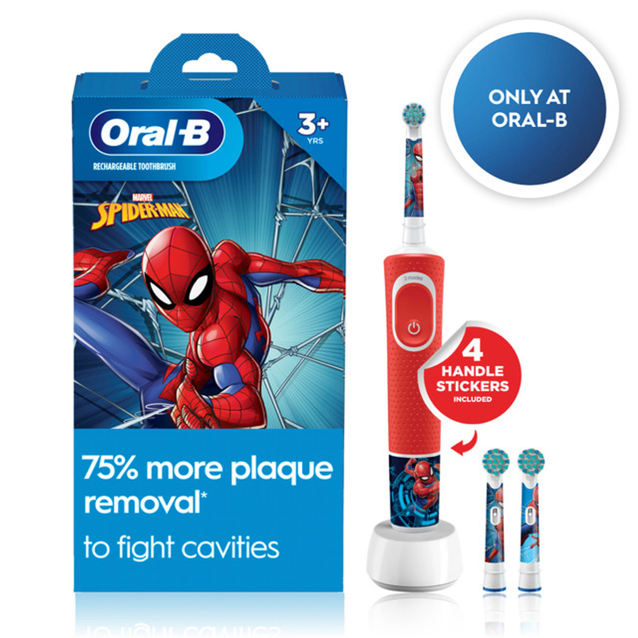 Oral-B Kids Spiderman Bunter Rød | NO_OB42132