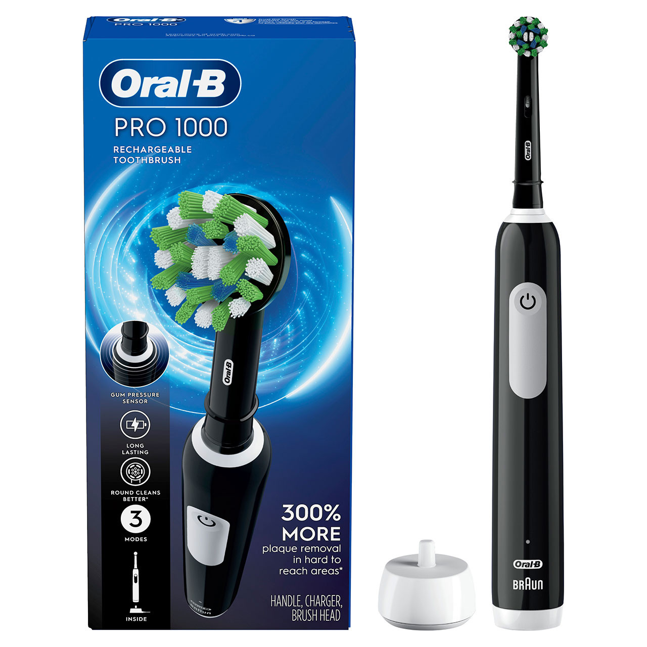 Oral-B Pro 1000 Pro-serien Svarte | NO_OB43202