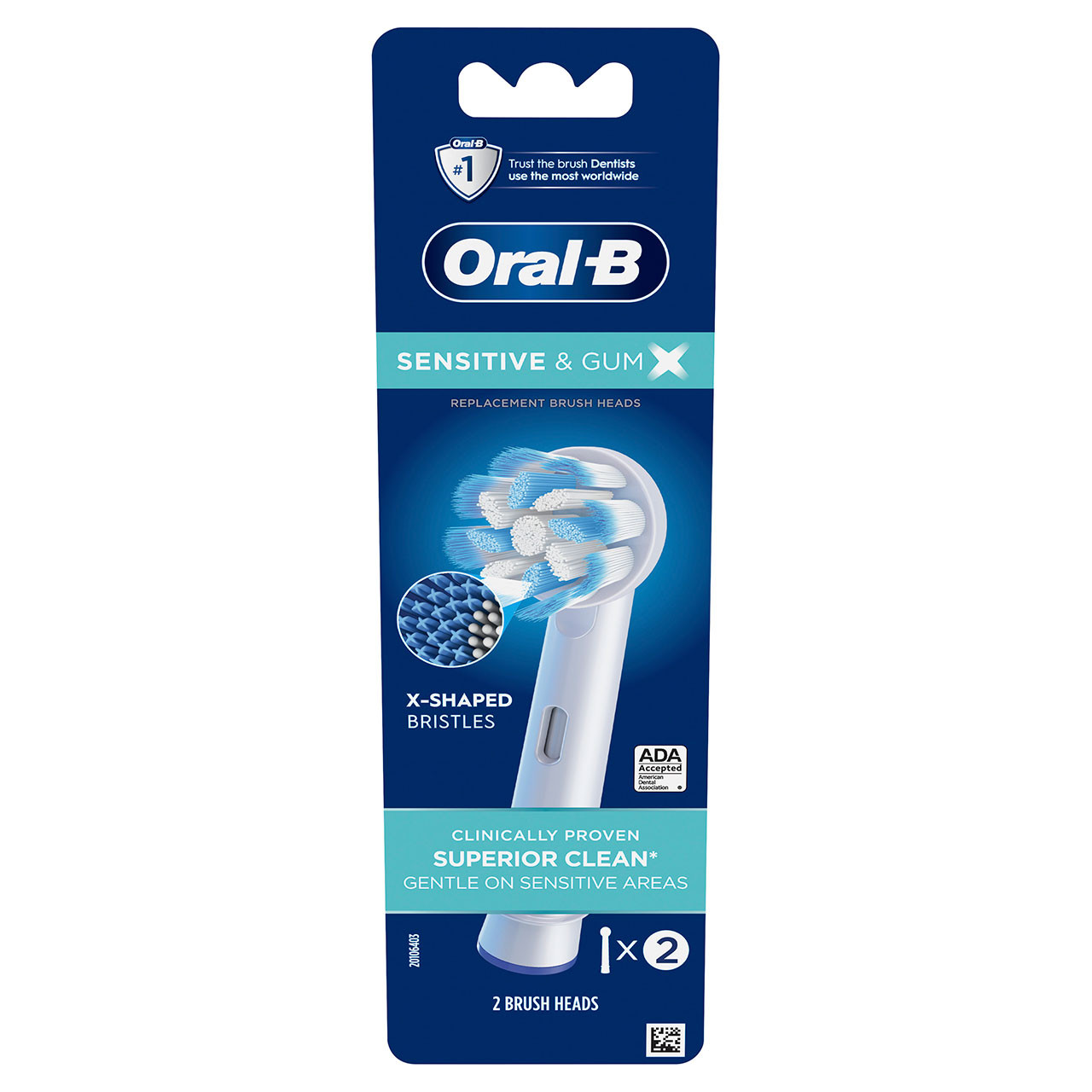 Oral-B Sensitive & Gum X X-Filament Andre børstehoder Hvite | NO_OB95851