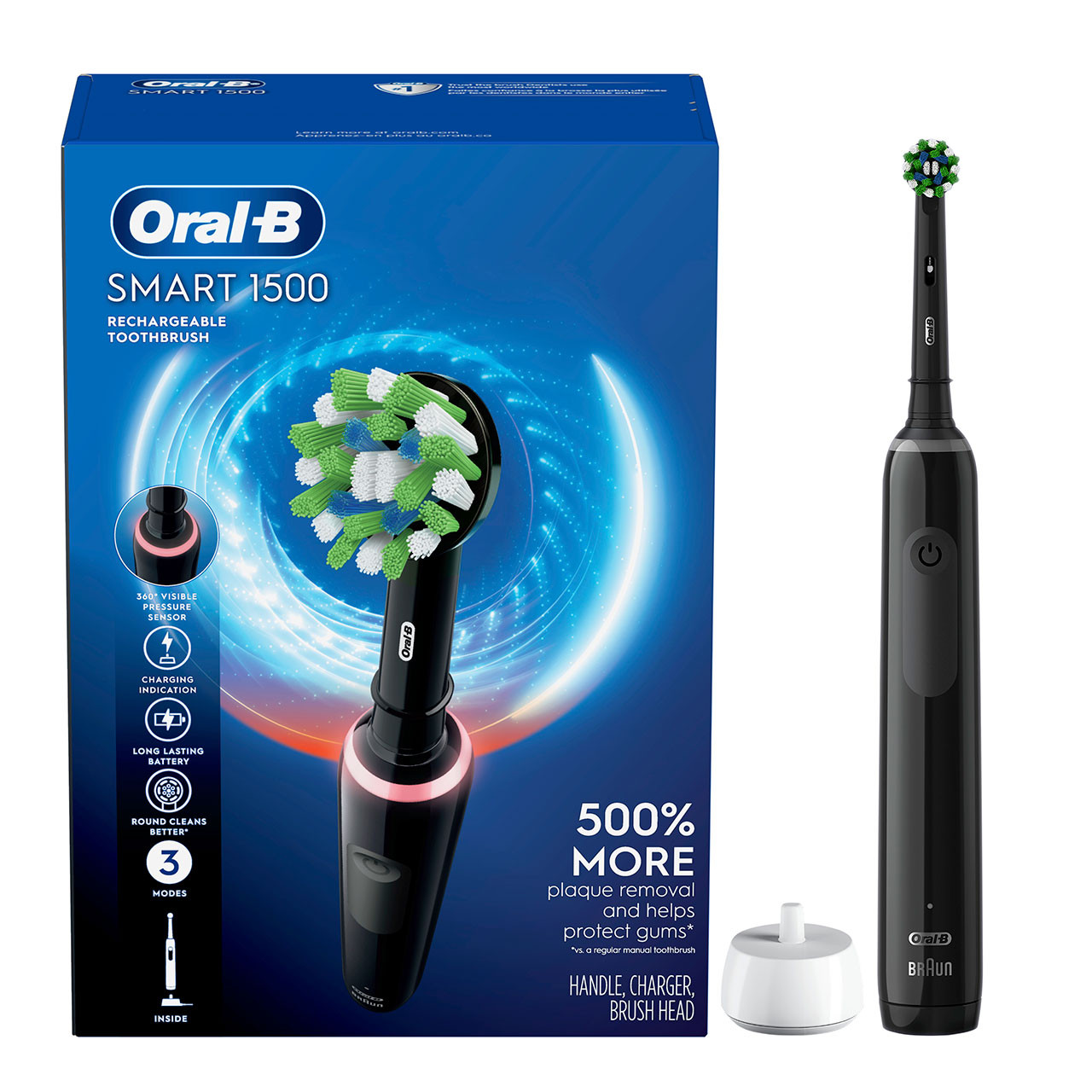 Oral-B Smart 1500 Smart-serien Svarte | NO_OB88276