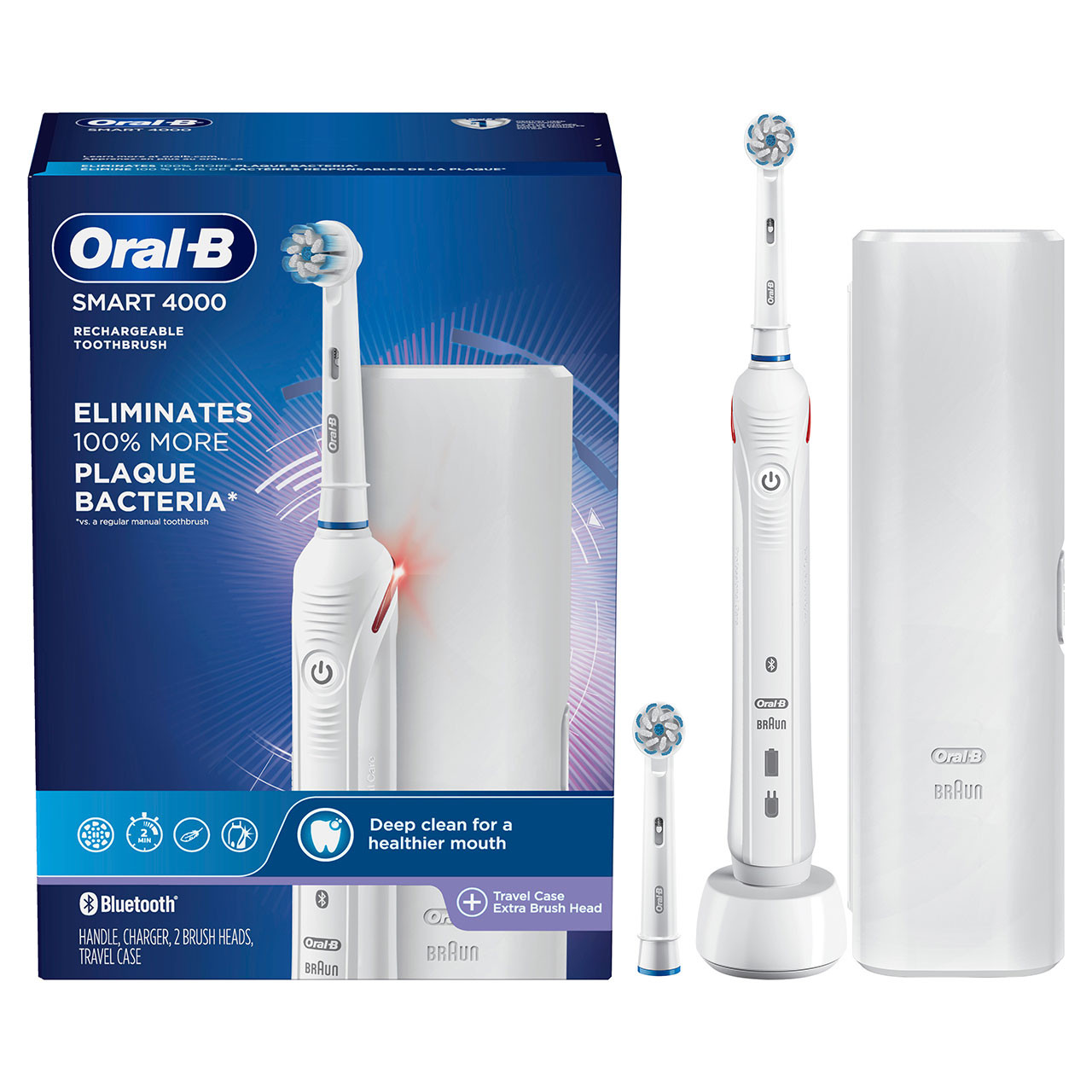 Oral-B Smart 4000 Rechargeable Smart-serien Hvite | NO_OB56769