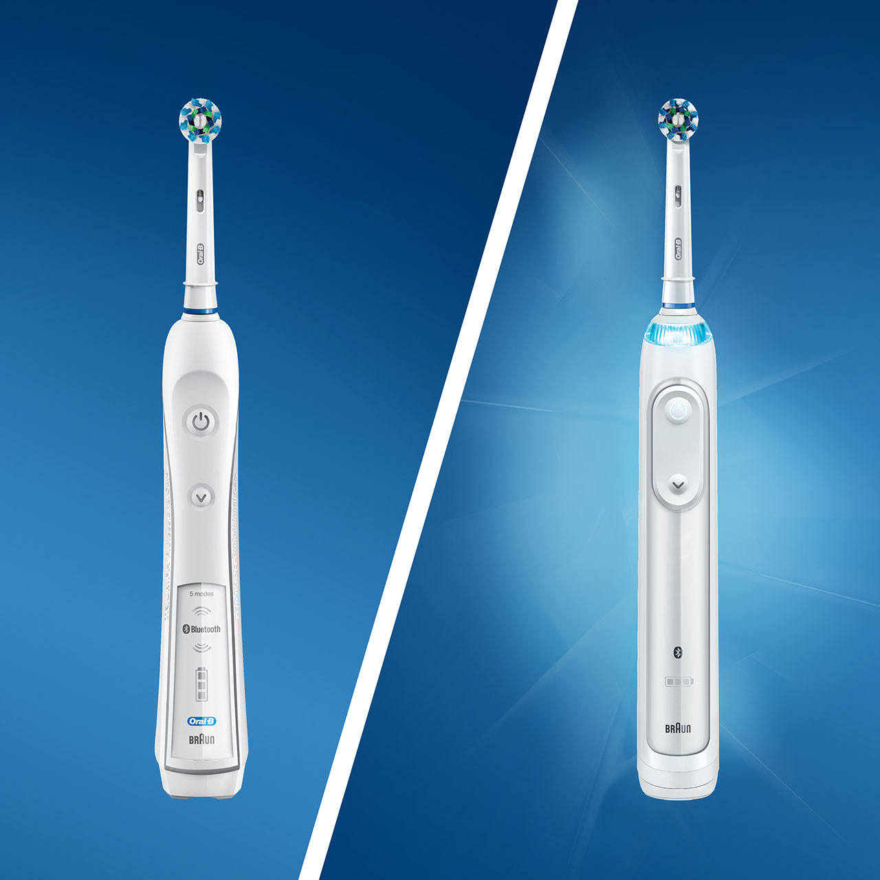 Oral-B Smart 5000 with Bluetooth Smart-serien Hvite | NO_OB84038