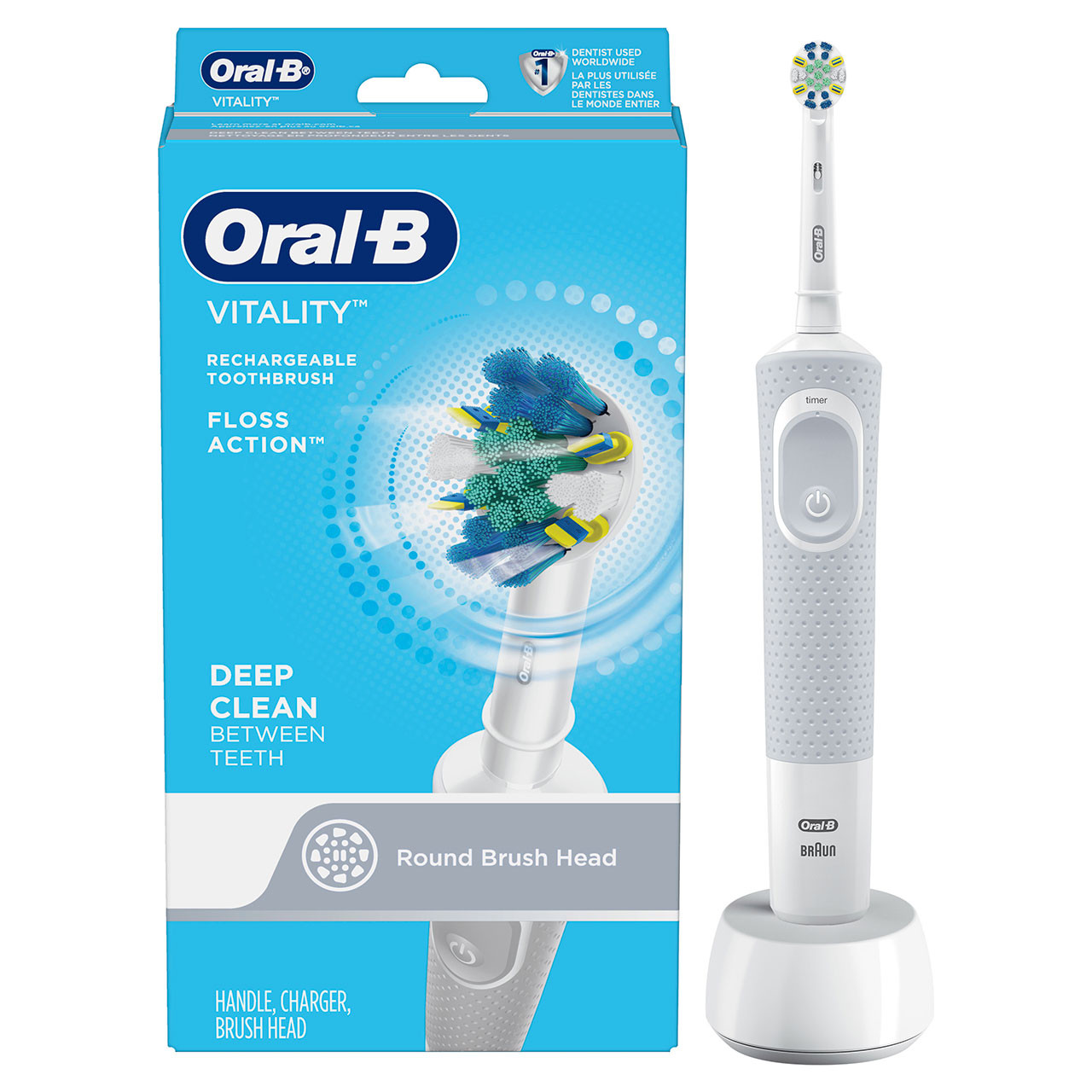 Oral-B Vitality Floss Action Pro-serien Hvite | NO_OB85075