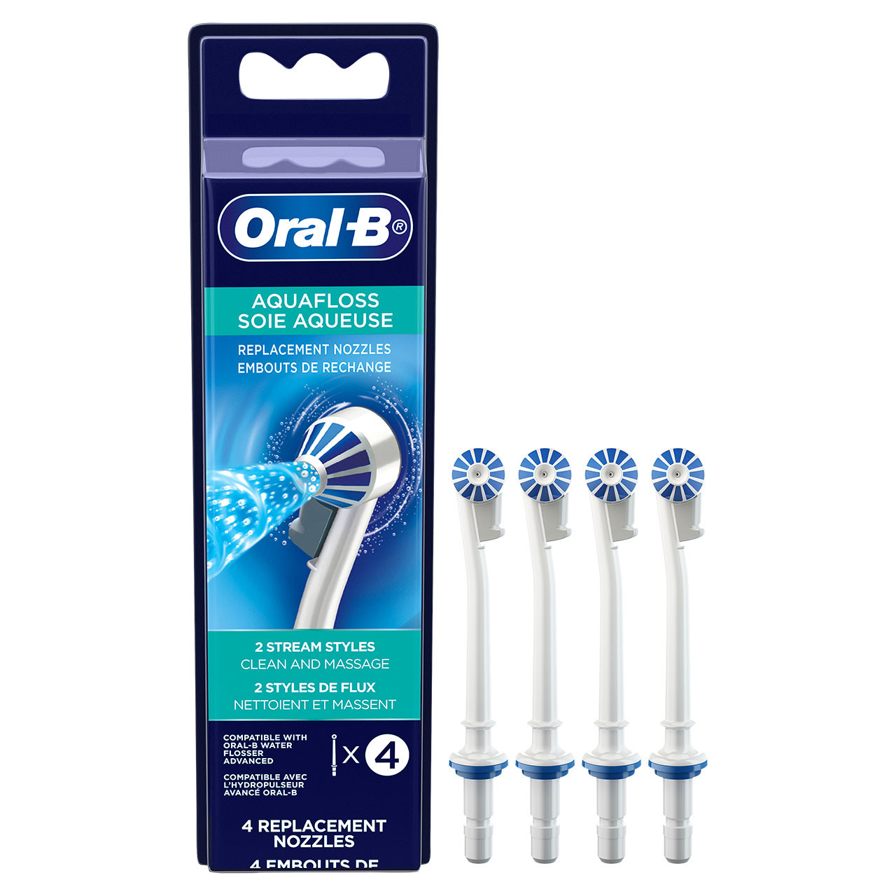 Oral-B Water Flosser Advanced Aquafloss Nozzle Tilbehør Hvite | NO_OB47129