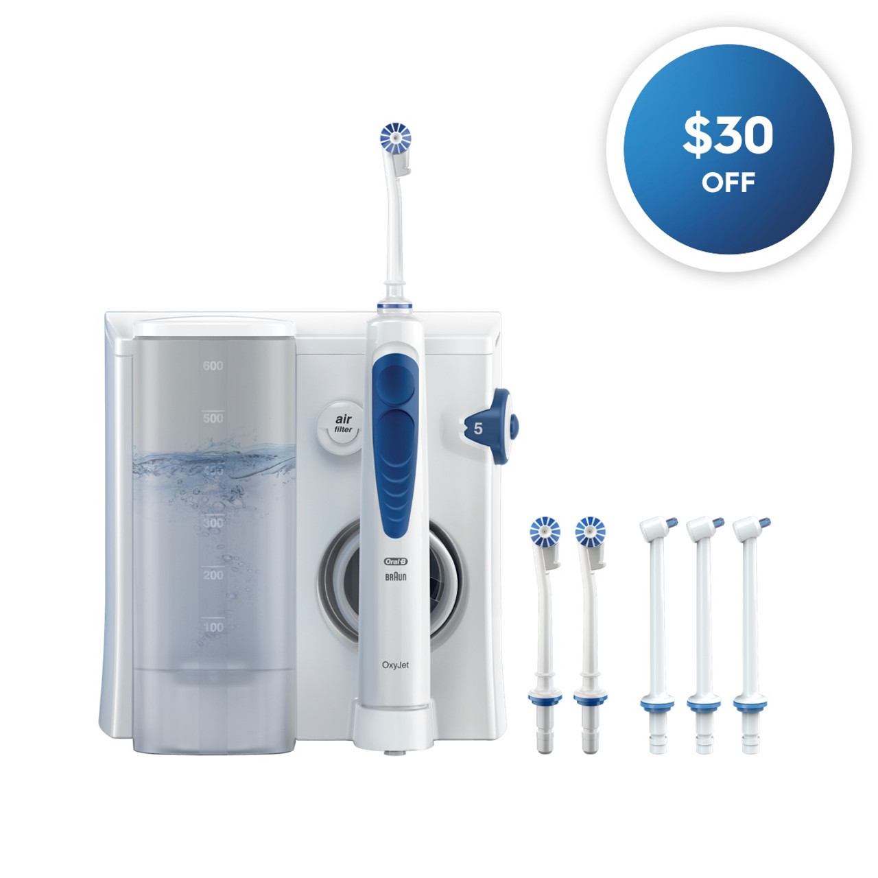 Oral-B Water Flosser Advanced Countertop Irrigator Tilbehør Hvite | NO_OB33852