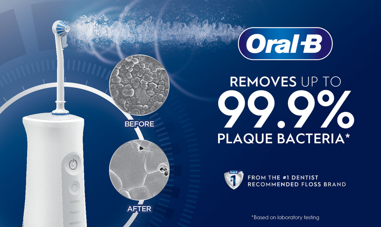 Oral-B Water Flosser Advanced, Portable Oral Irrigator Handle Tilbehør Hvite | NO_OB13832