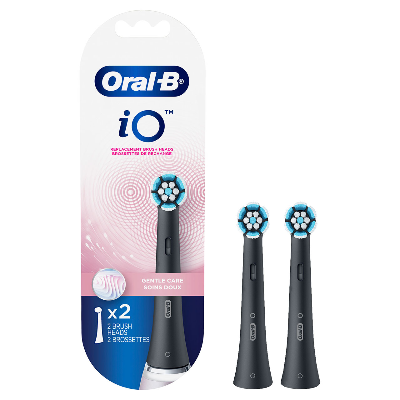 Oral-B iO Gentle Care iO børstehoder Svarte | NO_OB84920