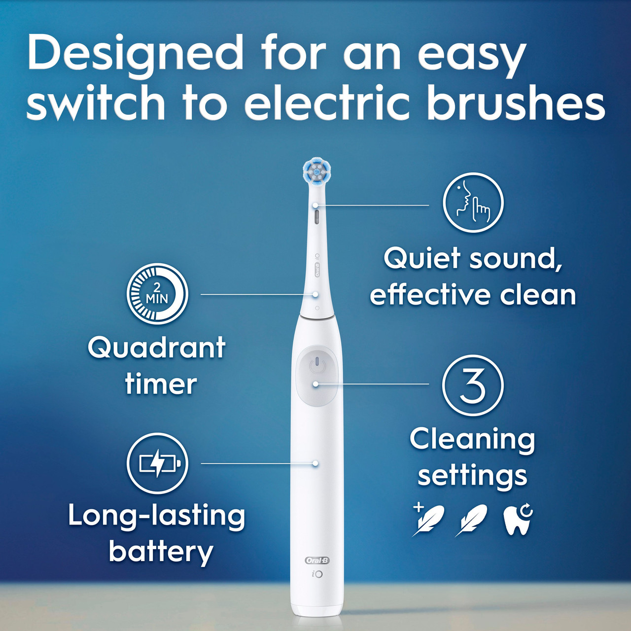 Oral-B iO Series 2 Rechargeable iO-serien Hvite | NO_OB48761