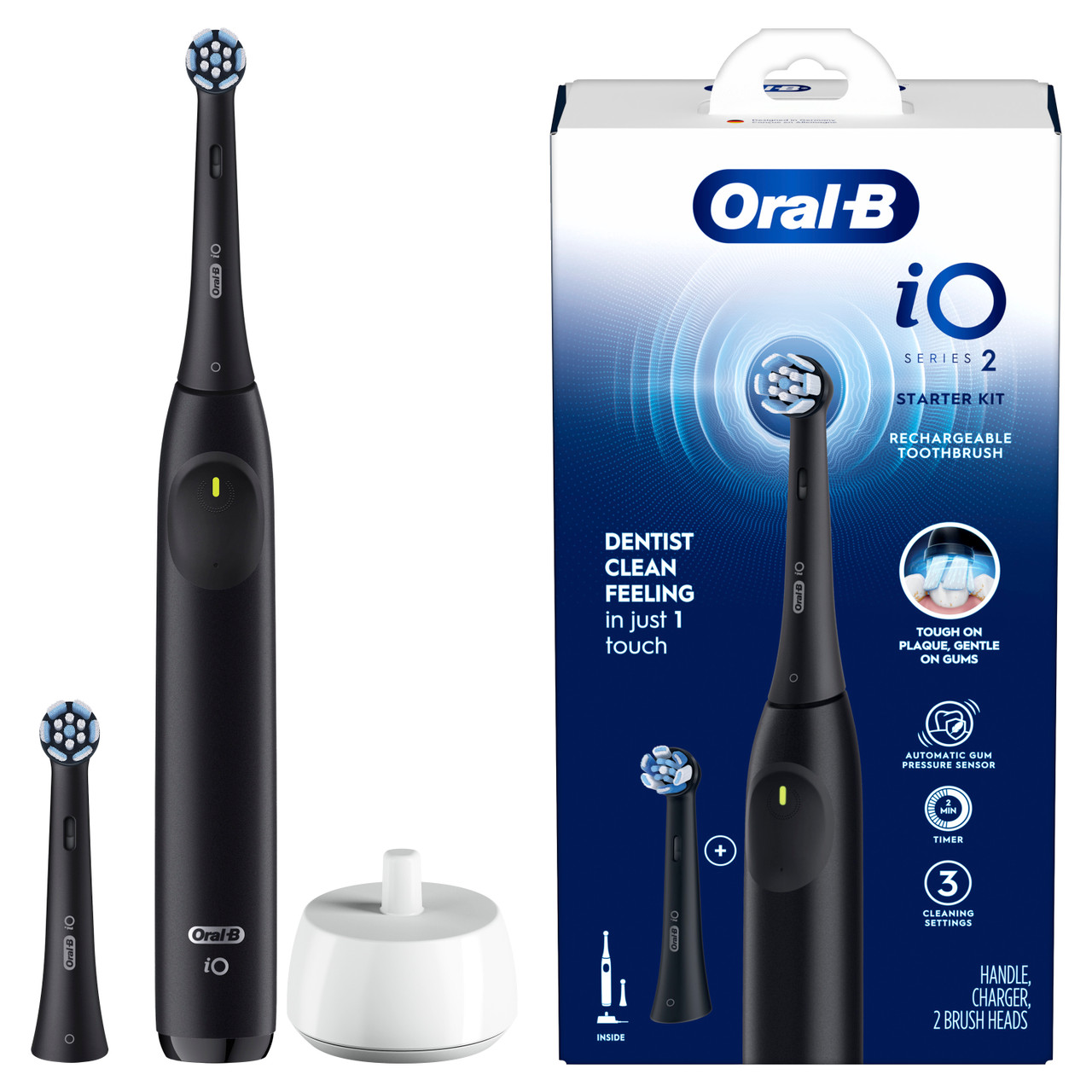 Oral-B iO Series 2 Rechargeable iO-serien Svarte | NO_OB10641