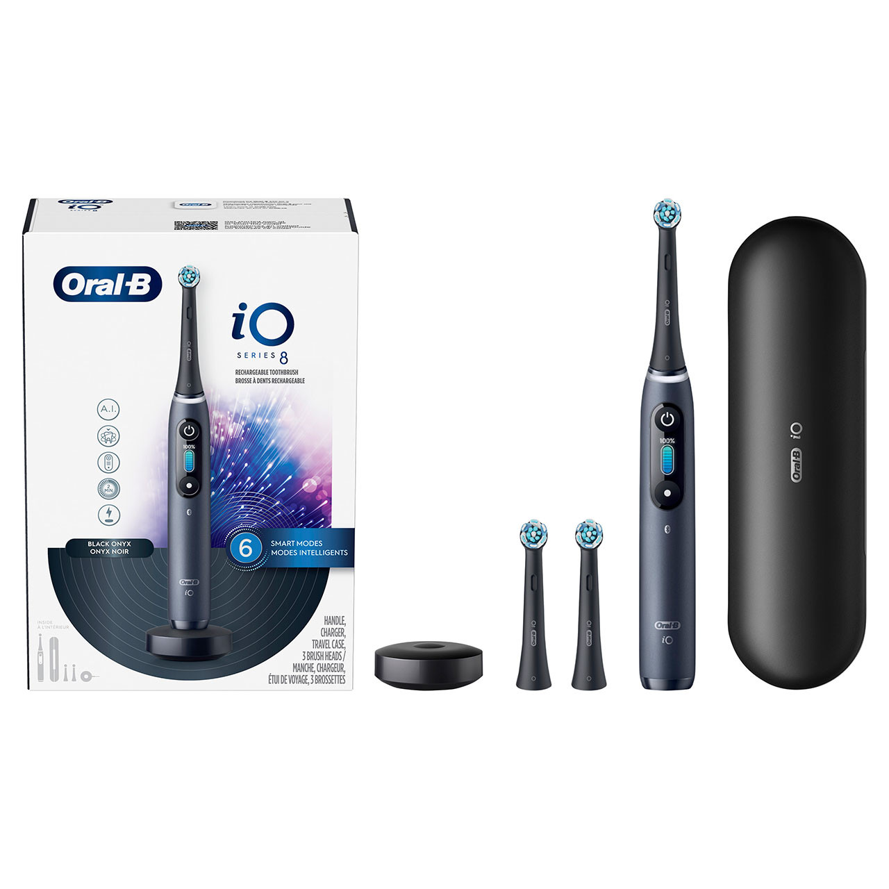 Oral-B iO Series 8 iO-serien Svarte | NO_OB55804