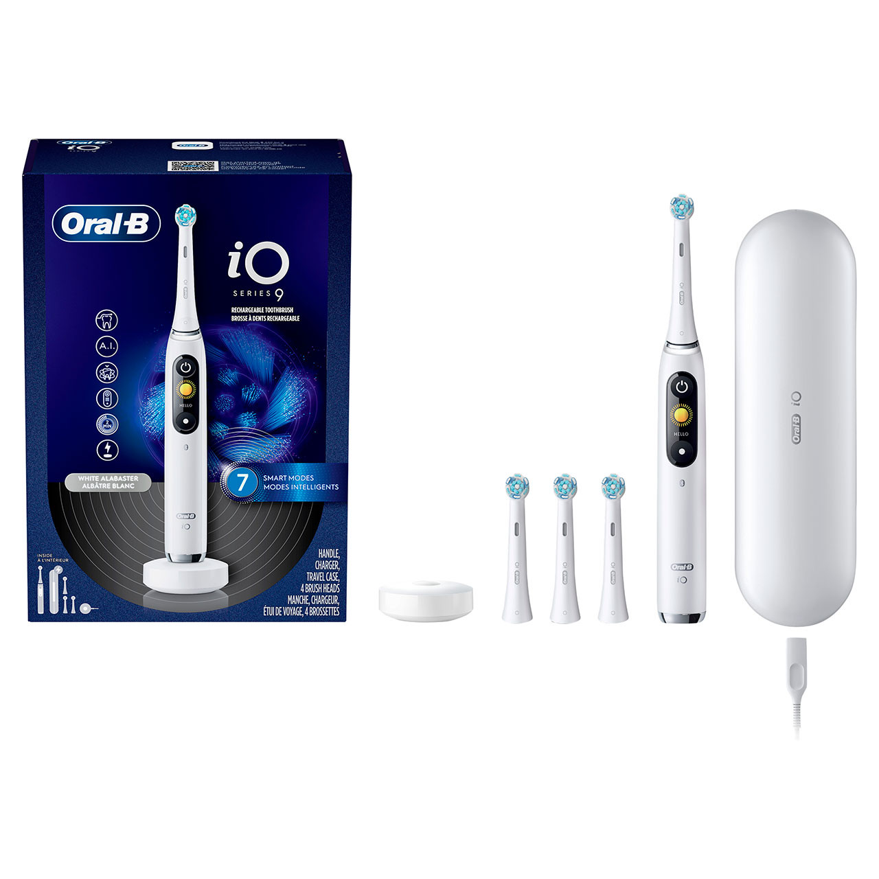 Oral-B iO Series 9 Rechargeable iO-serien Hvite | NO_OB31925