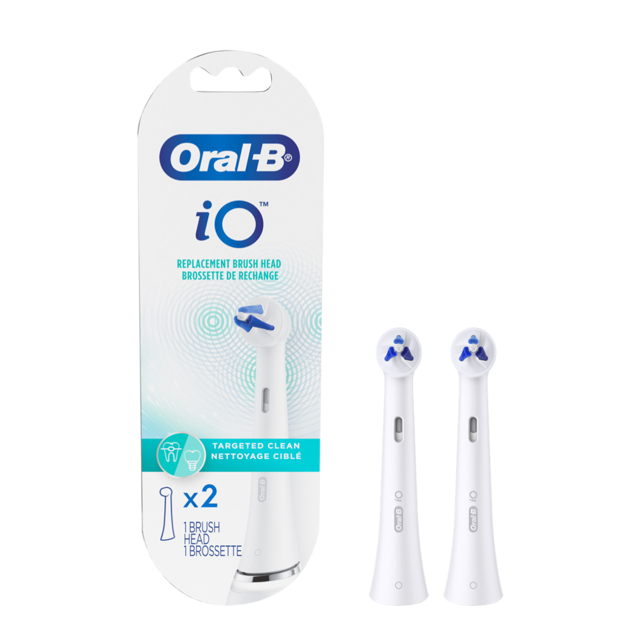 Oral-B iO Targeted Clean iO børstehoder Hvite | NO_OB58329